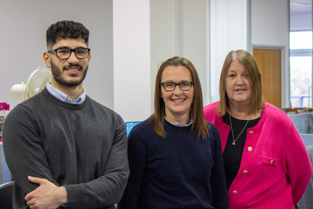 Picture left to right: Shahrad Behboudi, Mia Jones and Karen Allison